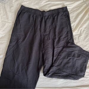 H&M Charcoal Linen-blend Pants